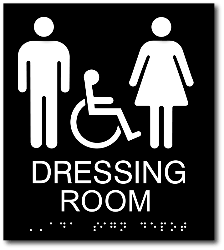 Unisex Accessible Dressing Room Signs with Tactile Text and Braille – ADA Sign Depot unisex-accessible-dressing-room-signs-with-tactile-text-and-braille-ada-sign-depot