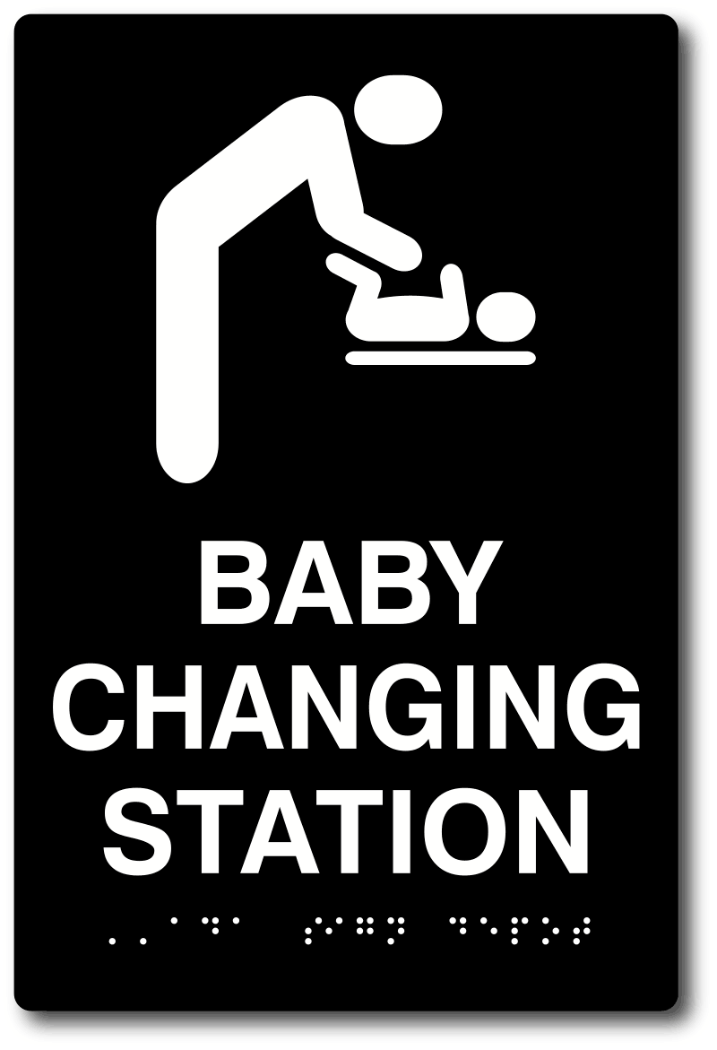ADA Compliant Baby Diaper Changing Restroom Sign – ADA Sign Depot