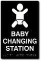 Baby Changing Station ADA Signs - 6x9 thumbnail