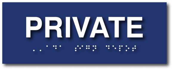 Private Room Sign - ADA Compliant Private Room Signs with Braille