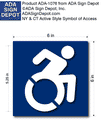 Wheelchair Symbol of Accessibility Sign - Active New York Style thumbnail