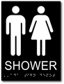 Unisex Shower Room Sign - 6" x 8" thumbnail