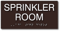 Sprinkler Room Sign - 8x4 - ADA Compliant Tactile Braille Sign thumbnail
