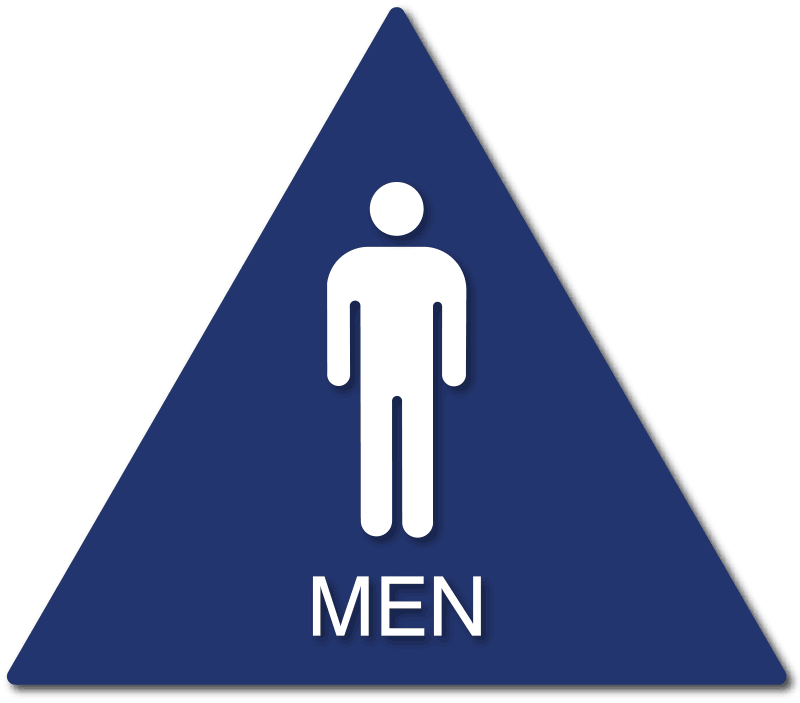 ADA Compliant Signs for Mens Bathrooms and Restrooms – ADA Sign Depot