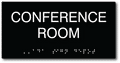 Conference Room Sign - 8" x 4" - ADA Compliant Tactile Braille Sign thumbnail