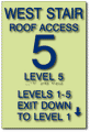 Stairwell Floor Level Sign - 12" x 18" - ADA & IFC Compliant thumbnail