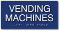 Vending Machines - ADA Compliant Room Name Sign thumbnail