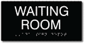 Waiting Room Braille Sign - 8" x 4" thumbnail