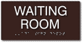 Waiting Room Braille Sign - 8" x 4" thumbnail