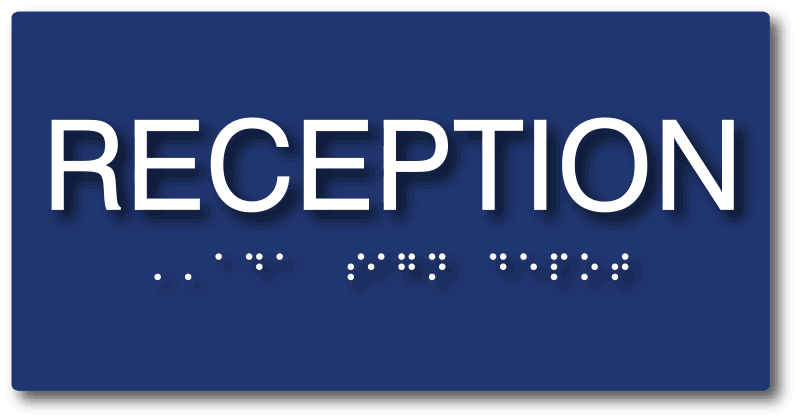 Reception ADA Sign with Braille - 8