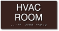 HVAC Room ADA Signs - 8" x 4" thumbnail