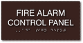 Fire Alarm Control Panel Room ADA Signs - 8" x 4" thumbnail