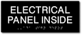 Electrical Panel Inside - 10" x 4" - ADA Tactile Braille Sign thumbnail