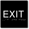 ADA Exit Signs - 6" x 6" - ADA Compliant Exit Sign thumbnail