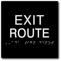 ADA Exit Route Signs - 6" x 6" - ADA Exit Route Sign thumbnail