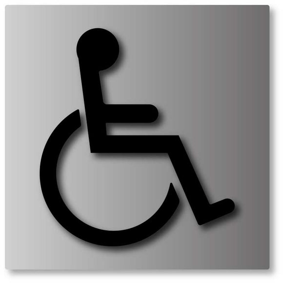 BAL-1001 Wheelchair Symbol Sign - Black