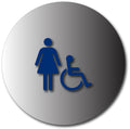 Womens Wheelchair Accessible Restroom Door Sign - 12" x 12" thumbnail