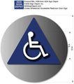 Title 24 Unisex Restroom Door Sign with Wheelchair Symbol thumbnail