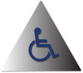 Title 24 Mens Restroom Triangle Door Sign with Wheelchair Symbol thumbnail