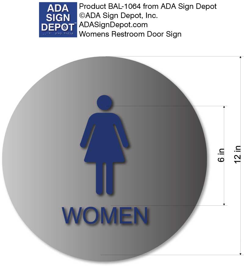 VSafety Toilettenzeichen Für Damen/Herren – Gebürstetes Alu-Schild 150x150 Mm Nach EN ISO 7010