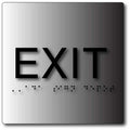 Exit ADA Signs - 6" x 6" - Brushed Aluminum thumbnail