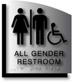 All Gender Wheelchair Accessible Restroom ADA Sign - 8.5" x 9.5" thumbnail