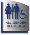 All Gender Wheelchair Accessible Restroom ADA Sign - 8.5" x 9.5" thumbnail