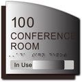 Custom Room Number and Room Name Sign with In-Use Slide thumbnail
