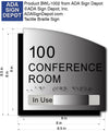 Custom Room Number and Room Name Sign with In-Use Slide thumbnail