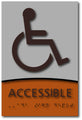 Wheelchair Accessible Tactile Braille Modern Design ADA Signs - 6"x9" thumbnail
