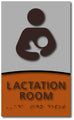 Modern Design Lactation Room ADA Signs - 6" x 10" or 10" x 4" thumbnail