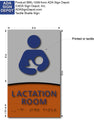 Modern Design Lactation Room ADA Signs - 6" x 10" or 10" x 4" thumbnail