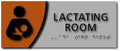 Modern Design Lactation Room ADA Signs - 6" x 10" or 10" x 4" thumbnail