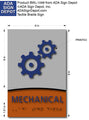 Modern Design Mechanical Room ADA Signs - 6" x 9" or 10" x4" thumbnail