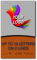 Modern Design Custom Printed Logo Tactile Braille ADA Signs - 6" x 10" thumbnail