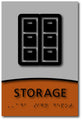 Modern Design Storage Room ADA Signs - 6" x 9" or 10" x4" thumbnail