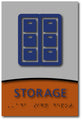 Modern Design Storage Room ADA Signs - 6" x 9" or 10" x4" thumbnail