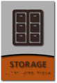 Modern Design Storage Room ADA Signs - 6" x 9" or 10" x4" thumbnail