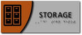 Modern Design Storage Room ADA Signs - 6" x 9" or 10" x4" thumbnail