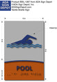 Modern Design Swimming Pool ADA Signs - 6" x 9" thumbnail