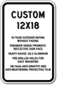 Custom Parking Signs - 12" x 18" - Heavy-Gauge Reflective Aluminum thumbnail