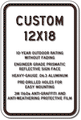 Custom Parking Signs - 12" x 18" - Heavy-Gauge Reflective Aluminum thumbnail