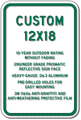 Custom Parking Signs - 12" x 18" - Heavy-Gauge Reflective Aluminum thumbnail