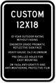 Custom Parking Signs - 12" x 18" - Heavy-Gauge Reflective Aluminum thumbnail