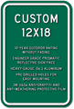 Custom Parking Signs - 12" x 18" - Heavy-Gauge Reflective Aluminum thumbnail