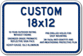 Custom Signs - 18" x 12" - Heavy-Gauge Reflective Aluminum thumbnail