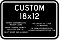 Custom Signs - 18" x 12" - Heavy-Gauge Reflective Aluminum thumbnail
