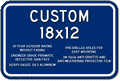 Custom Signs - 18" x 12" - Heavy-Gauge Reflective Aluminum thumbnail