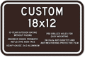 Custom Signs - 18" x 12" - Heavy-Gauge Reflective Aluminum thumbnail