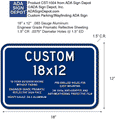 Custom Signs - 18" x 12" - Heavy-Gauge Reflective Aluminum thumbnail